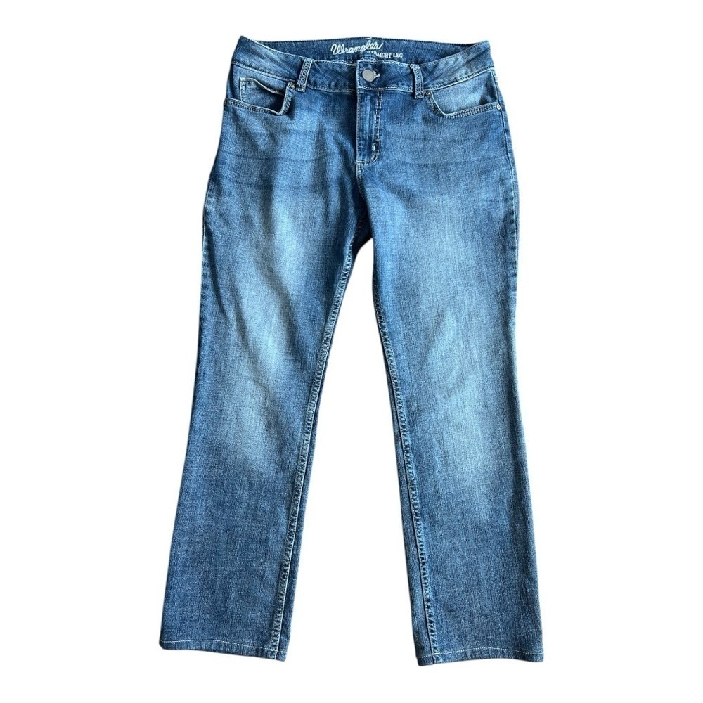 Wrangler Women's Straight Leg Blue Jeans Size 11x32